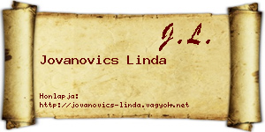 Jovanovics Linda névjegykártya